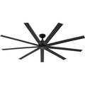 Global Industrial 72 Industrial Ceiling Fan, 6 Speeds with Controller, Matte Black 293047